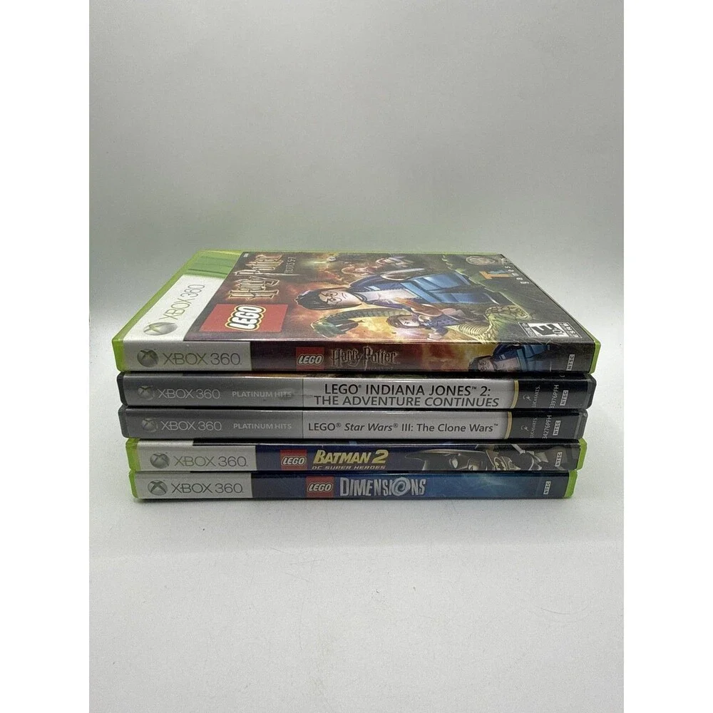 LEGO Microsoft Xbox 360 Lot Harry Potter Batman Star Wars Indy Dimensions E10+